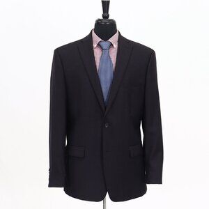 DKNY 44L Gray Solid 2-Button Sport Coat Blazer Jacket G745